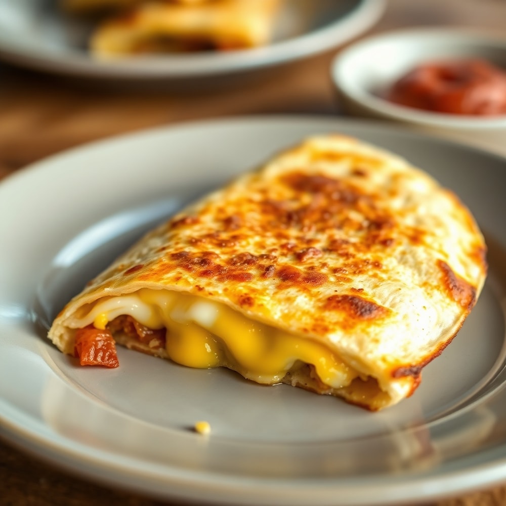 Crispy Bacon Egg and Cheese Breakfast Quesadillas
