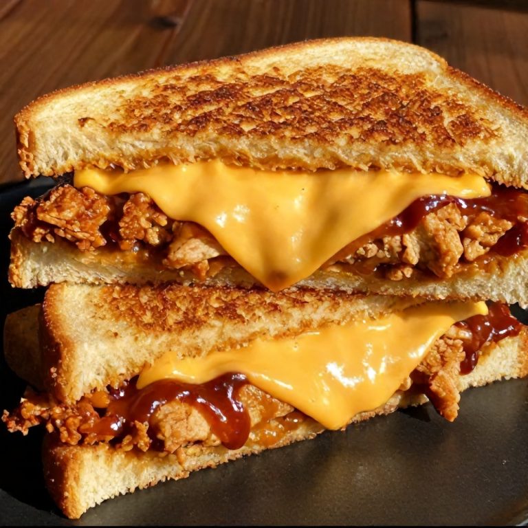 BBQ Chicken Grilled Cheese Sandwiches
