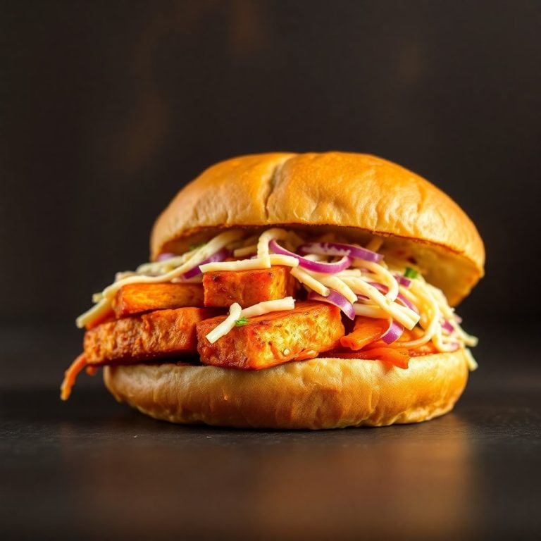 BBQ tofu sandwich