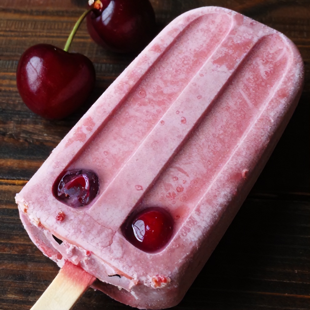 Boozy Cherry Bomb Popsicles