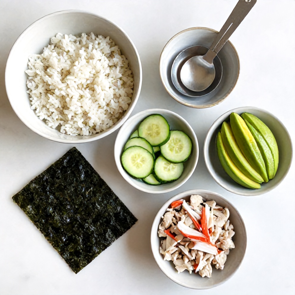 California Roll Sushi Bowls Ingredients