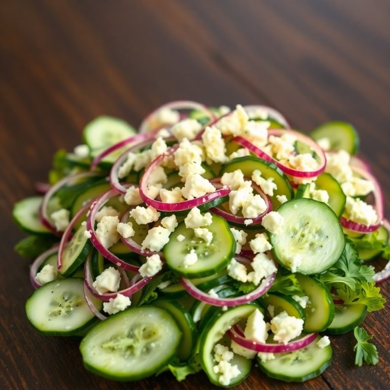 Classic Cucumber Feta Salad