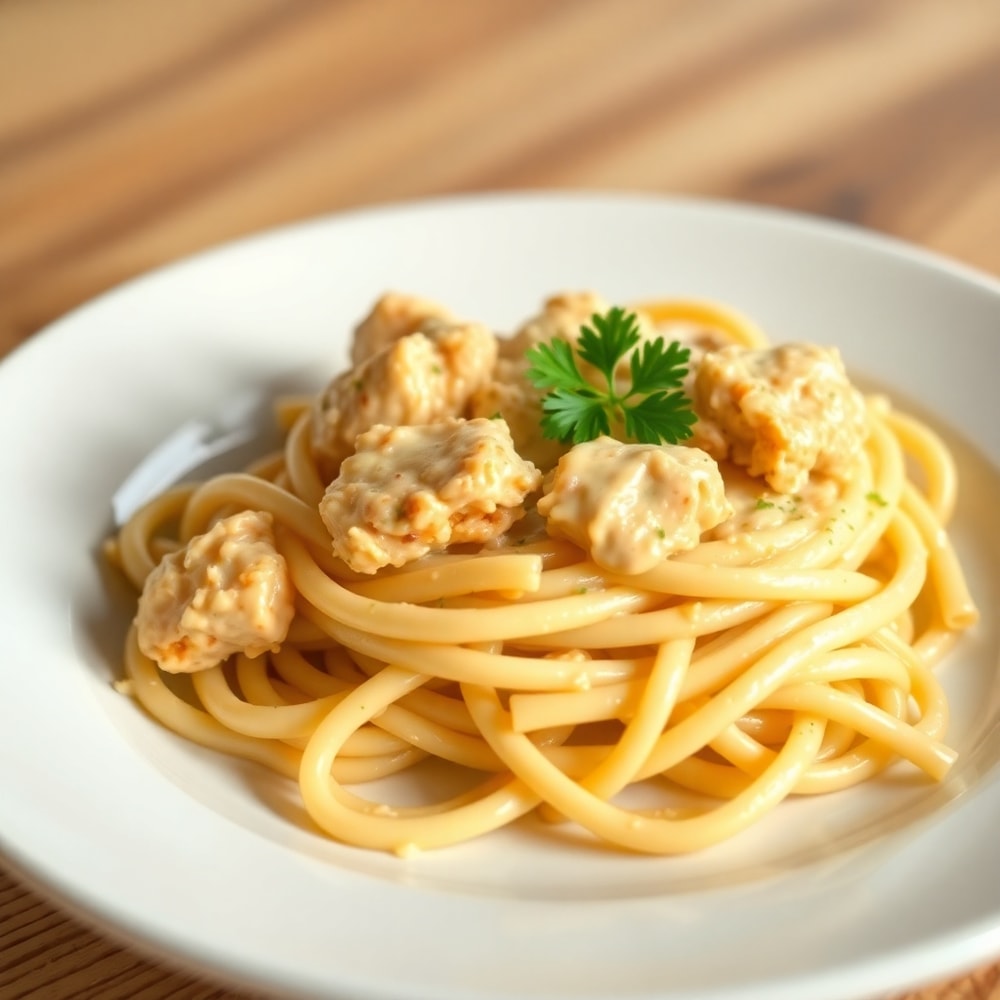 Plated Crack Chicken Pasta