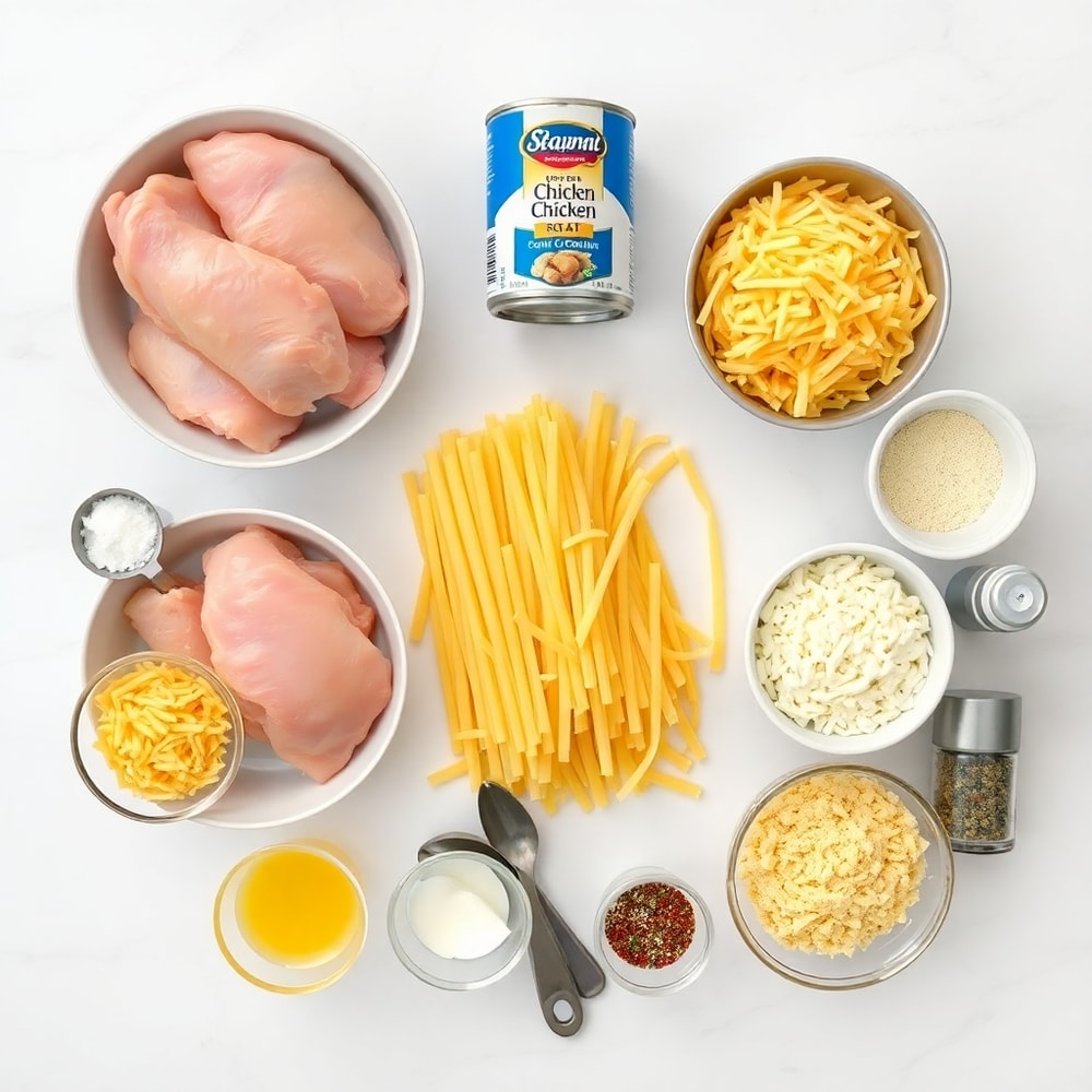 Raw Ingredients for Crack Chicken Pasta