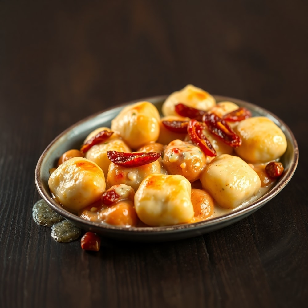 creamy sundried tomato gnocchi