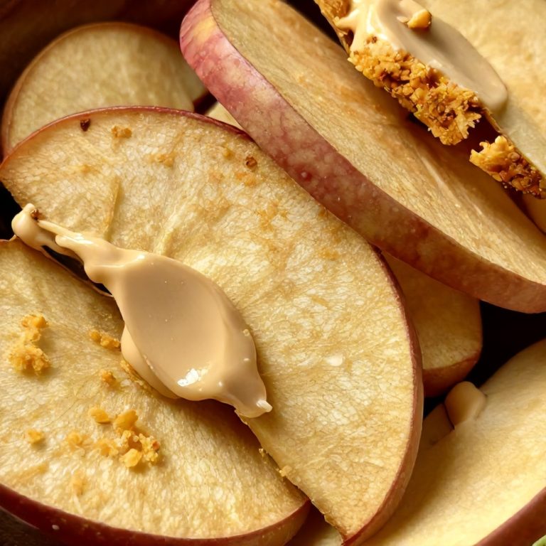 crispy apple slices almond butter