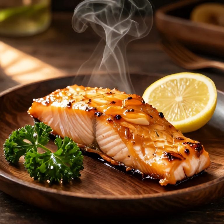 Apricot Dijon Glazed Salmon