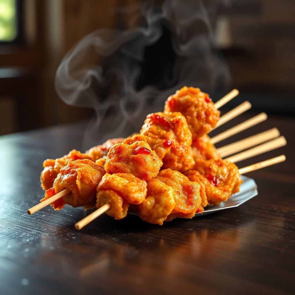 Bang Bang Chicken Skewers