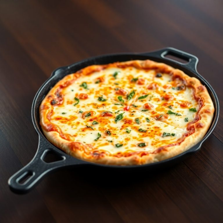 crispy cast iron skillet pizza