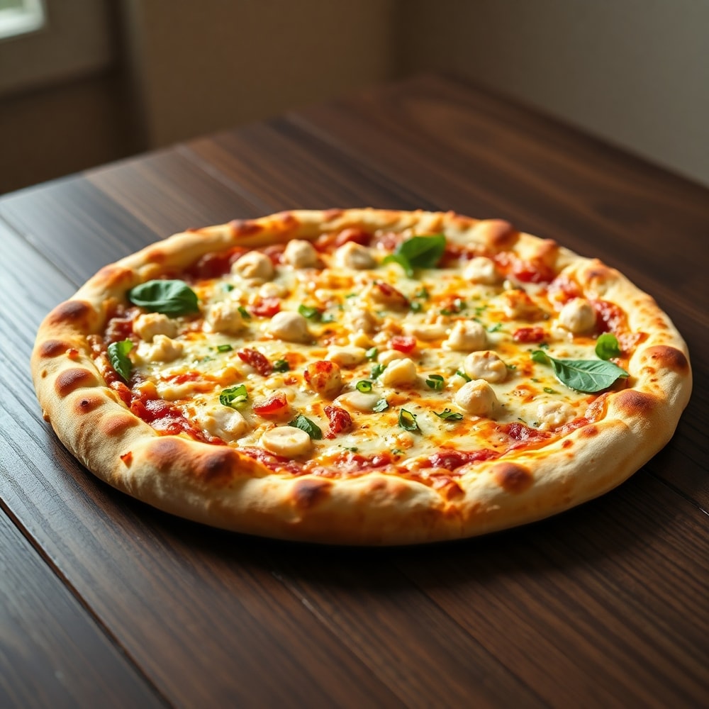 Chicken Caesar Salad Pizza