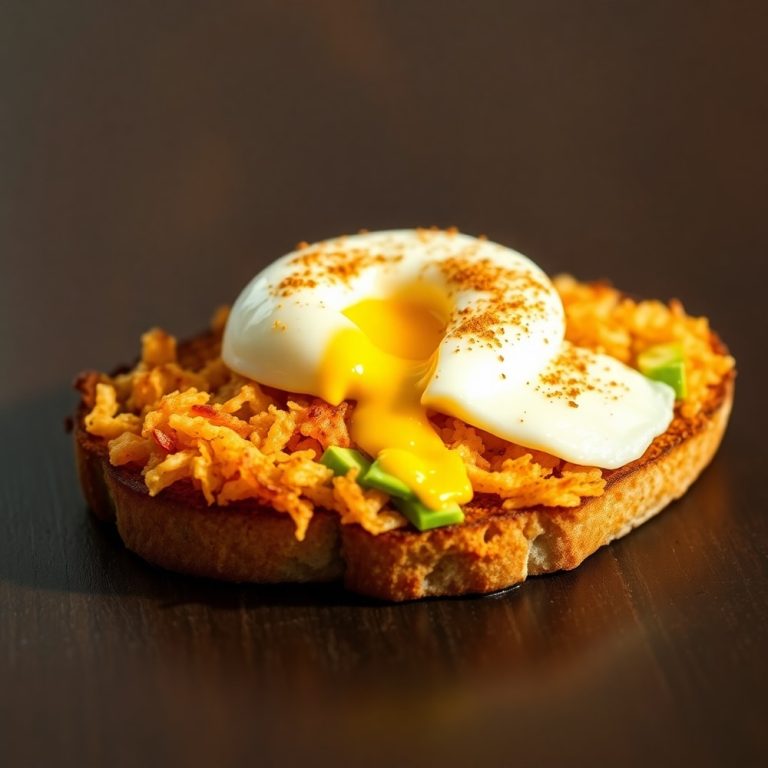hash brown avocado toast