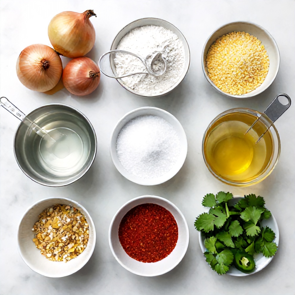 Raw ingredients for Crispy Pickle de Gallo Salsa