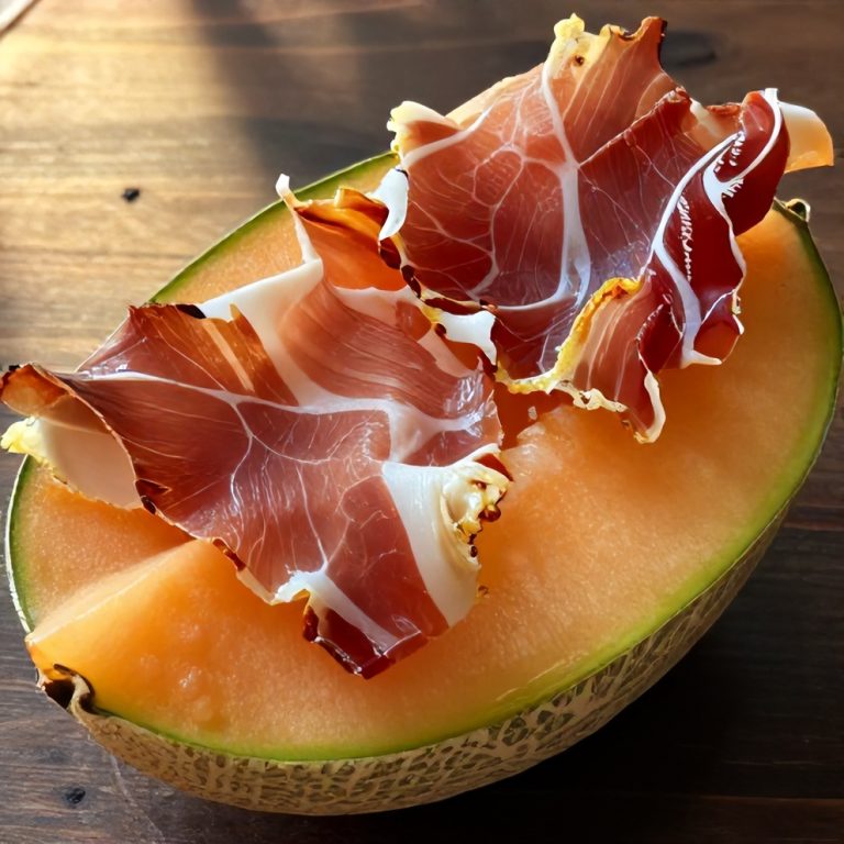 Prosciutto Wrapped Cantaloupe