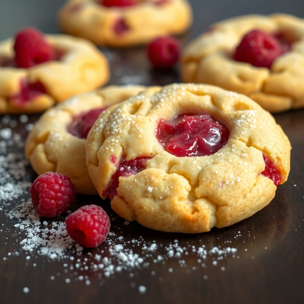 raspberry lemon cookies