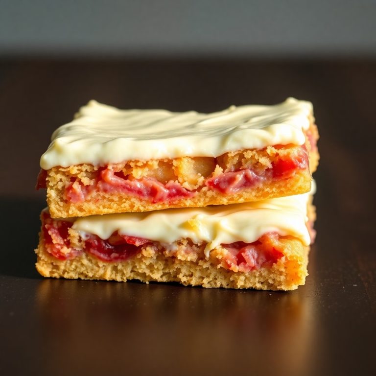 rhubarb bars