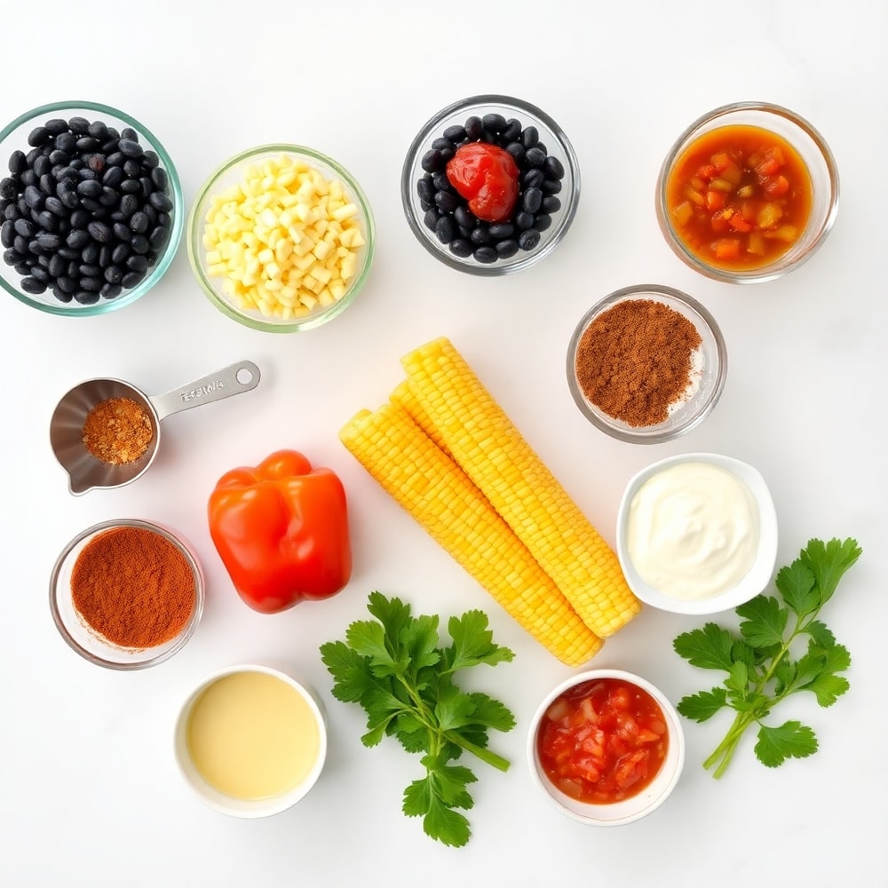 Raw ingredients for Vegan Taquitos