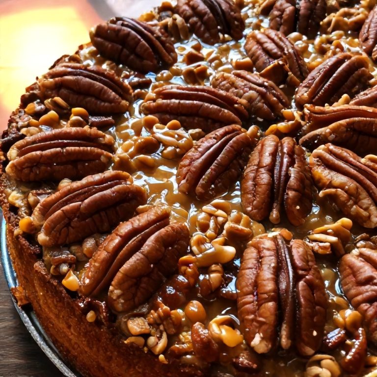 Decadent Pecan Upside Down Cake