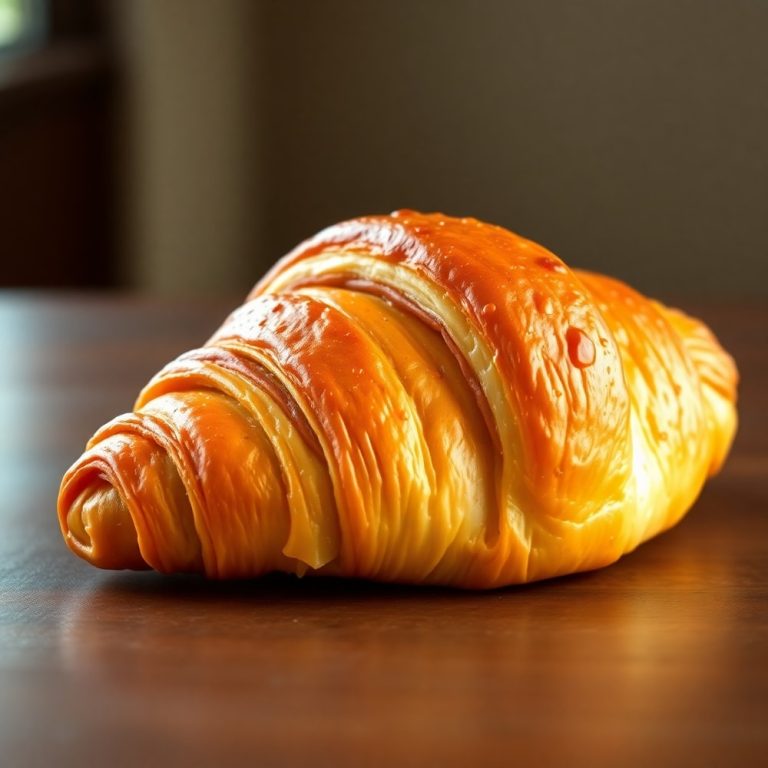 easy baked ham and cheese croissants