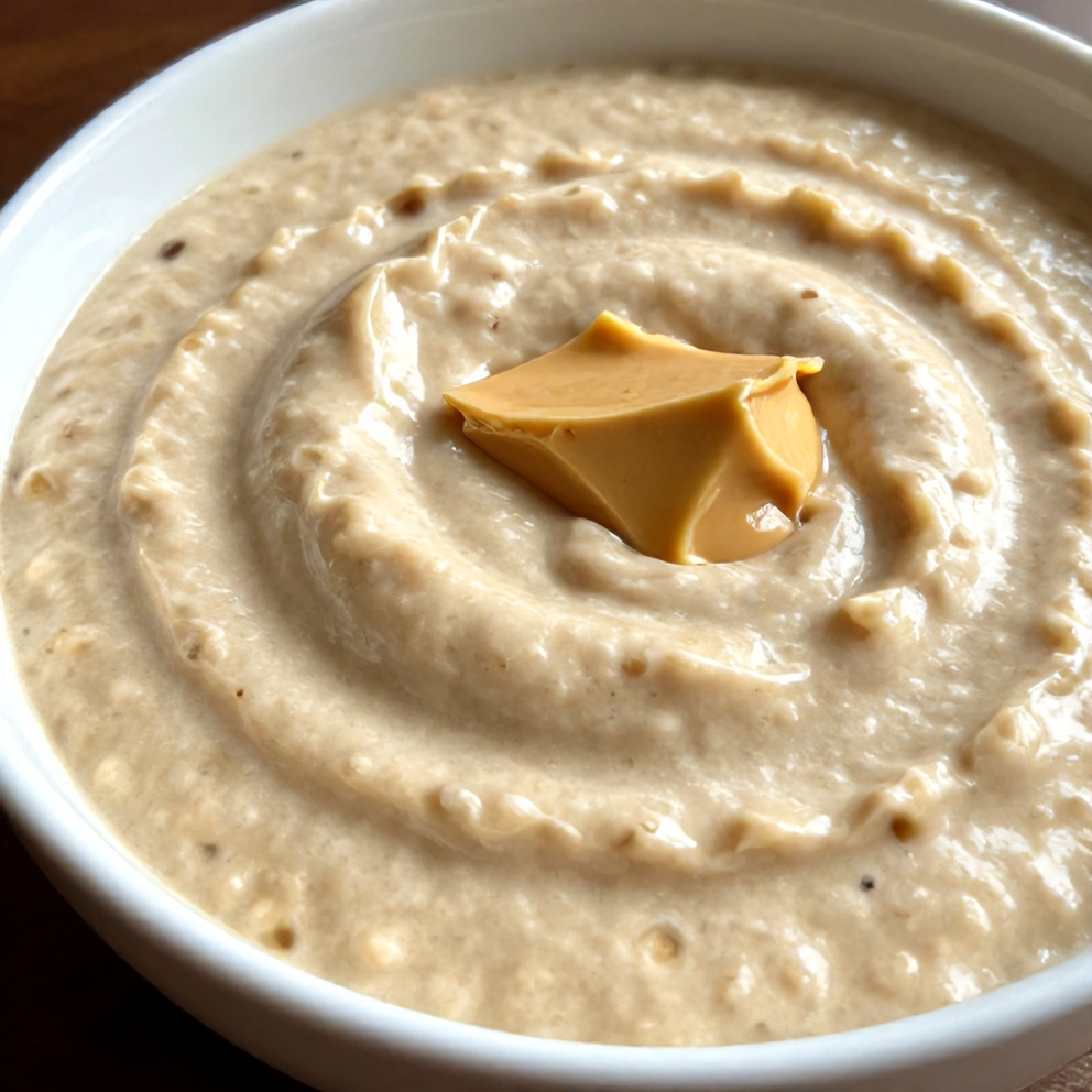 Easy Banana Peanut Butter Oat Smoothie Bowl