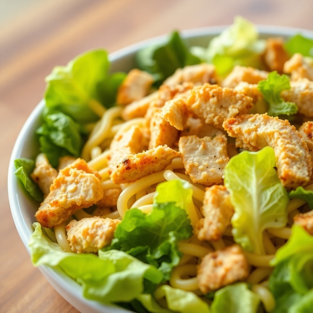 Easy Chicken Caesar Pasta Salad