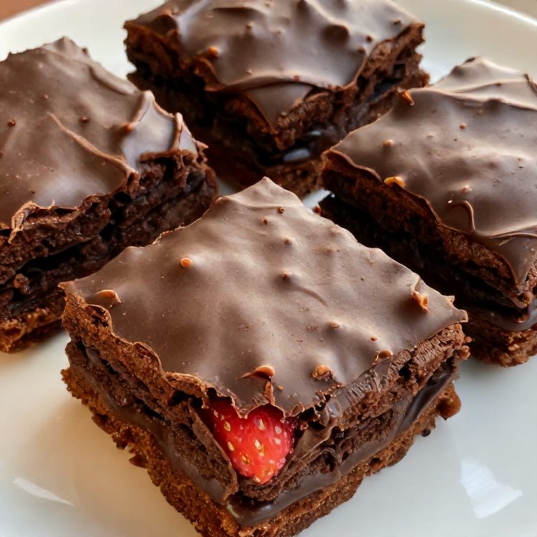 Chocolate Covered Strawberry Brownies