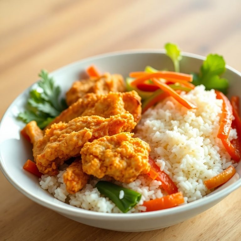 Easy Coconut Chicken Rice Bowl