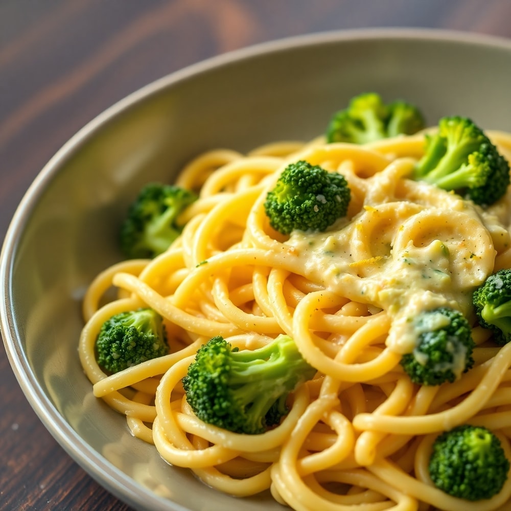 Mafaldine Pasta Limone with Broccoli