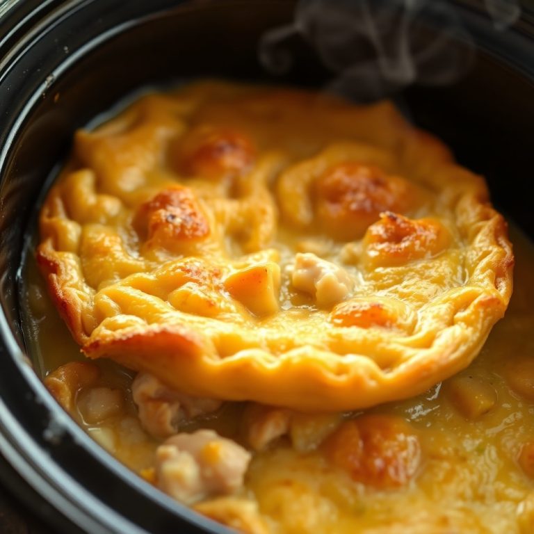 Easy Crockpot Chicken Pot Pie
