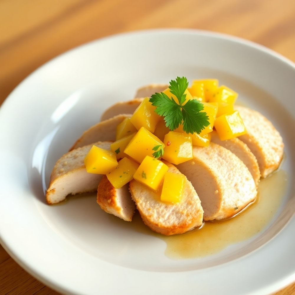 Honey Lime Chicken with Mango Salsa