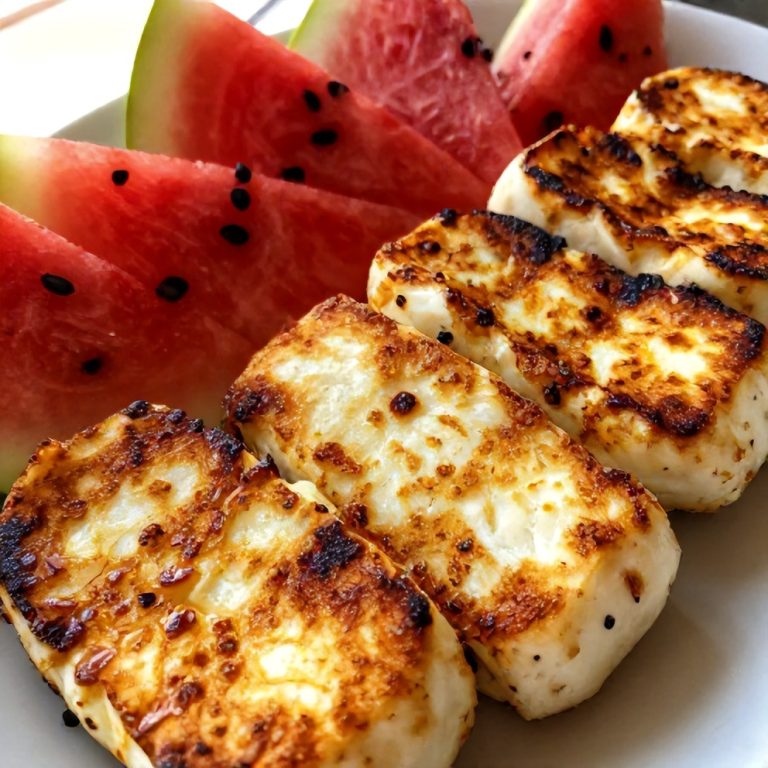 Easy Keto Grilled Halloumi and Watermelon Summer Salad