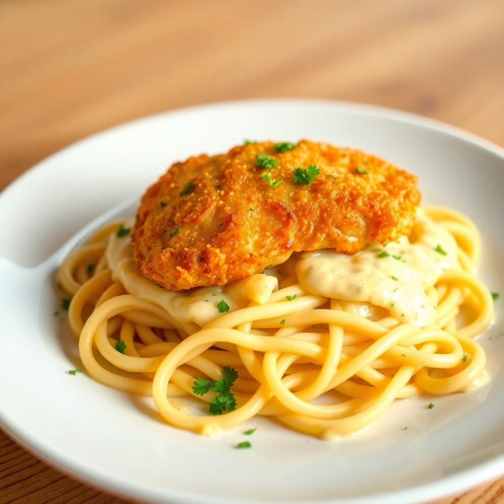 Plated Lemon Chicken Pasta