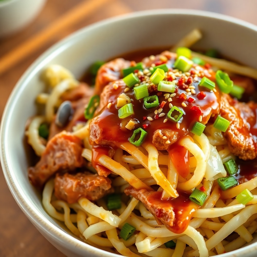 Egg Roll in a Bowl Ready to Serve