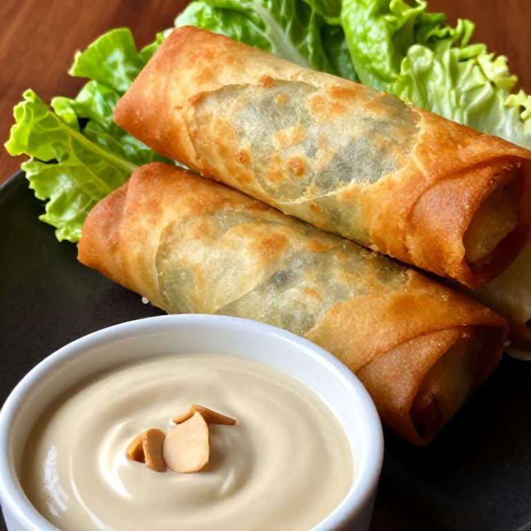 Fresh Lettuce Wrapped Veggie Spring Rolls