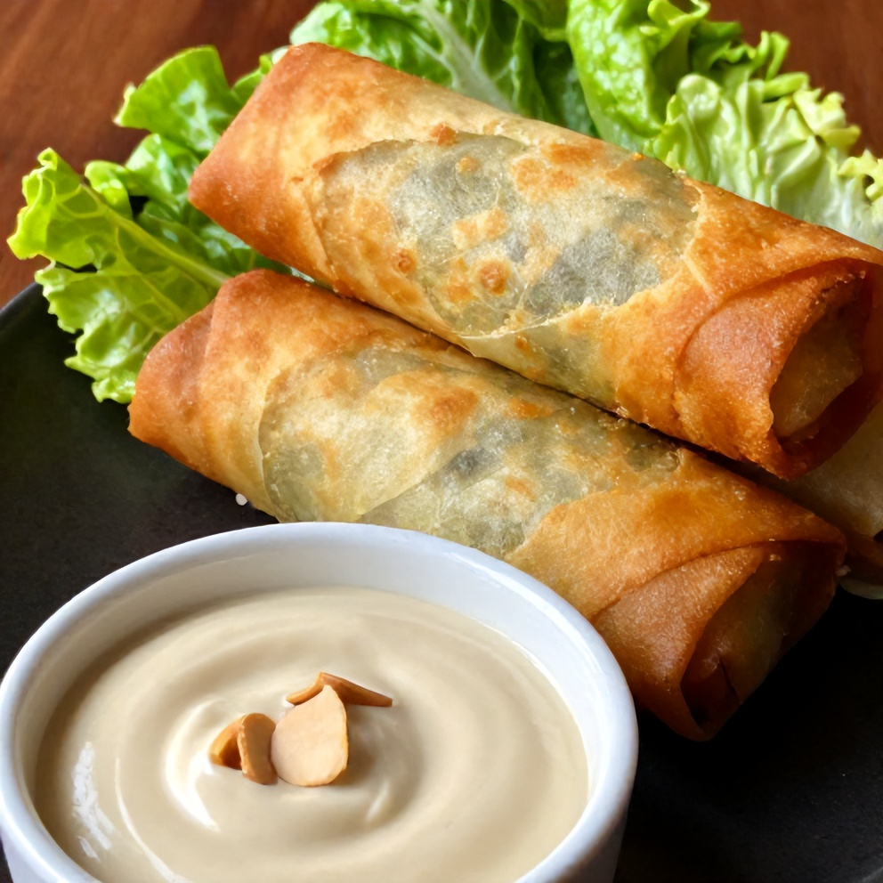 Fresh Lettuce Wrapped Veggie Spring Rolls