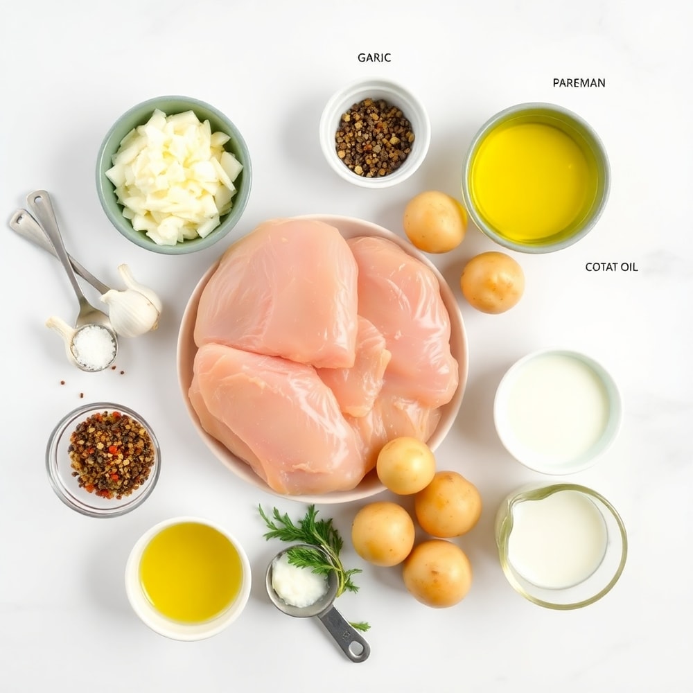 Garlic Parmesan Chicken and Potatoes Ingredients