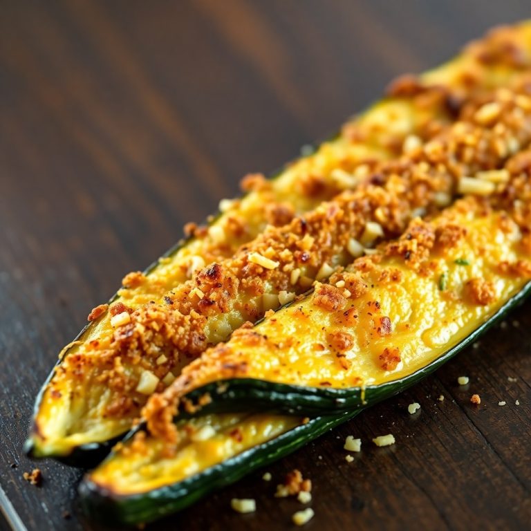 Garlic Parmesan Roasted Zucchini