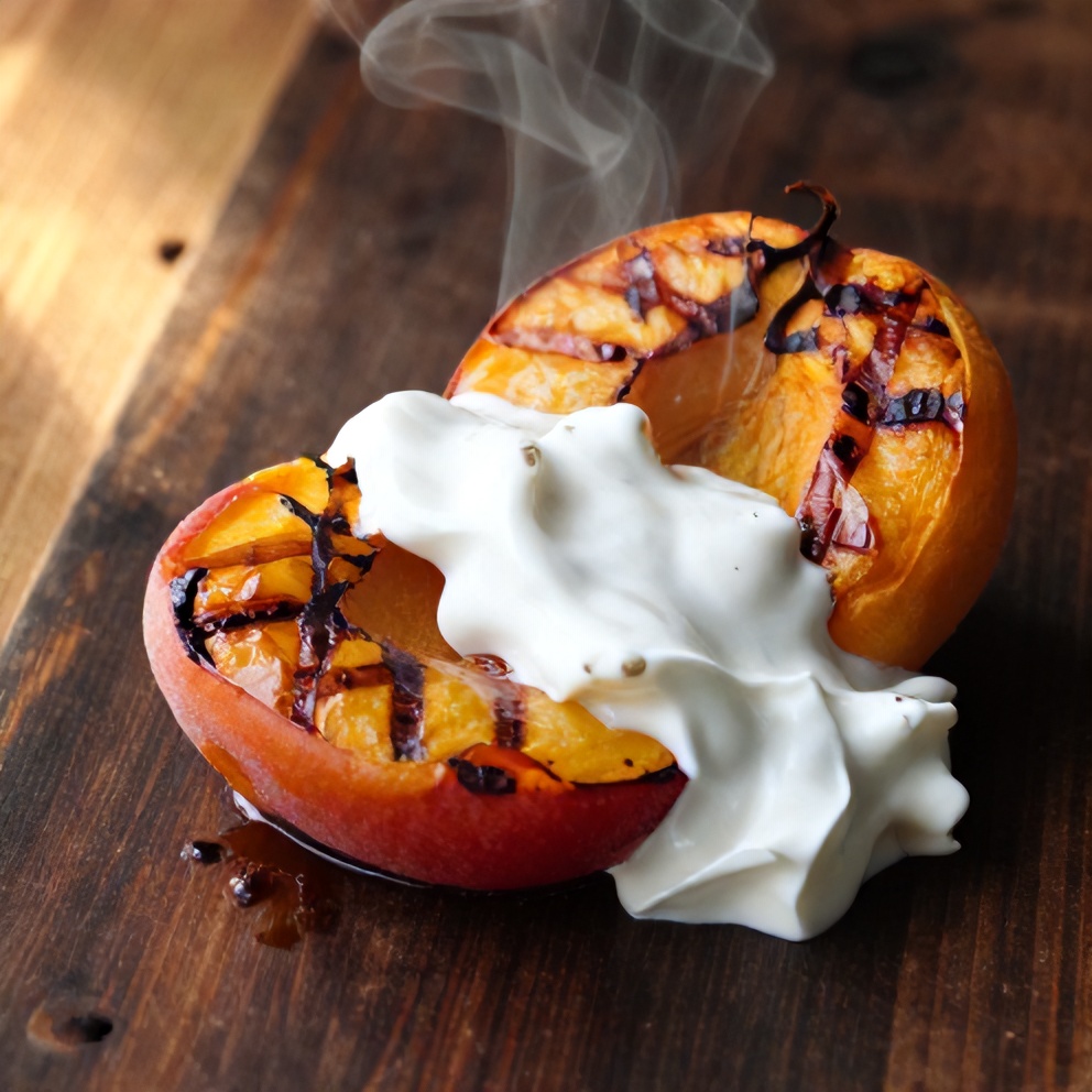 grilled peaches