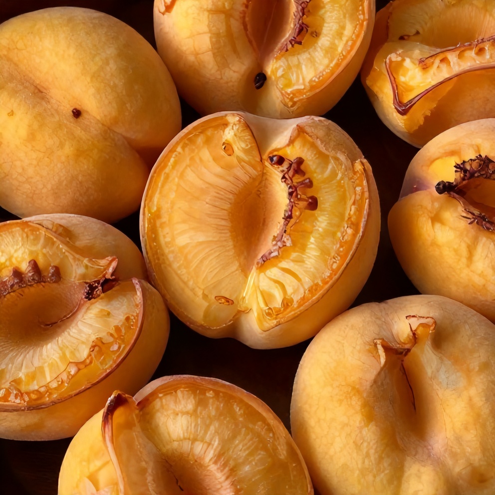 healthy baked peaches