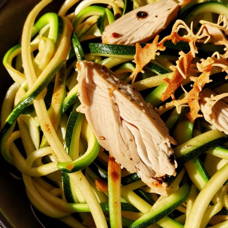 Healthy Zucchini Noodles with Chicken