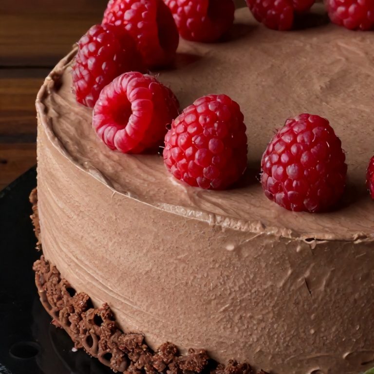 Raspberry Chocolate Mousse Cake