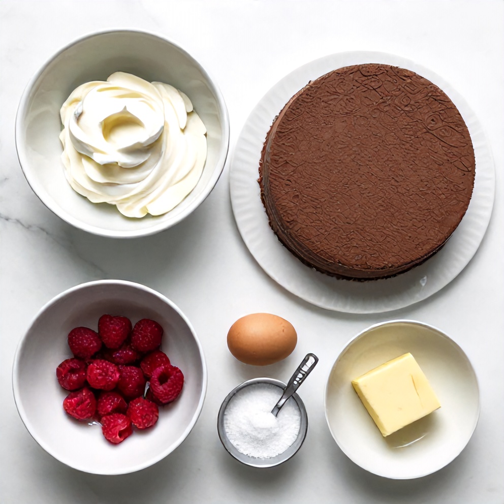 Raspberry Chocolate Mousse Cake Ingredients