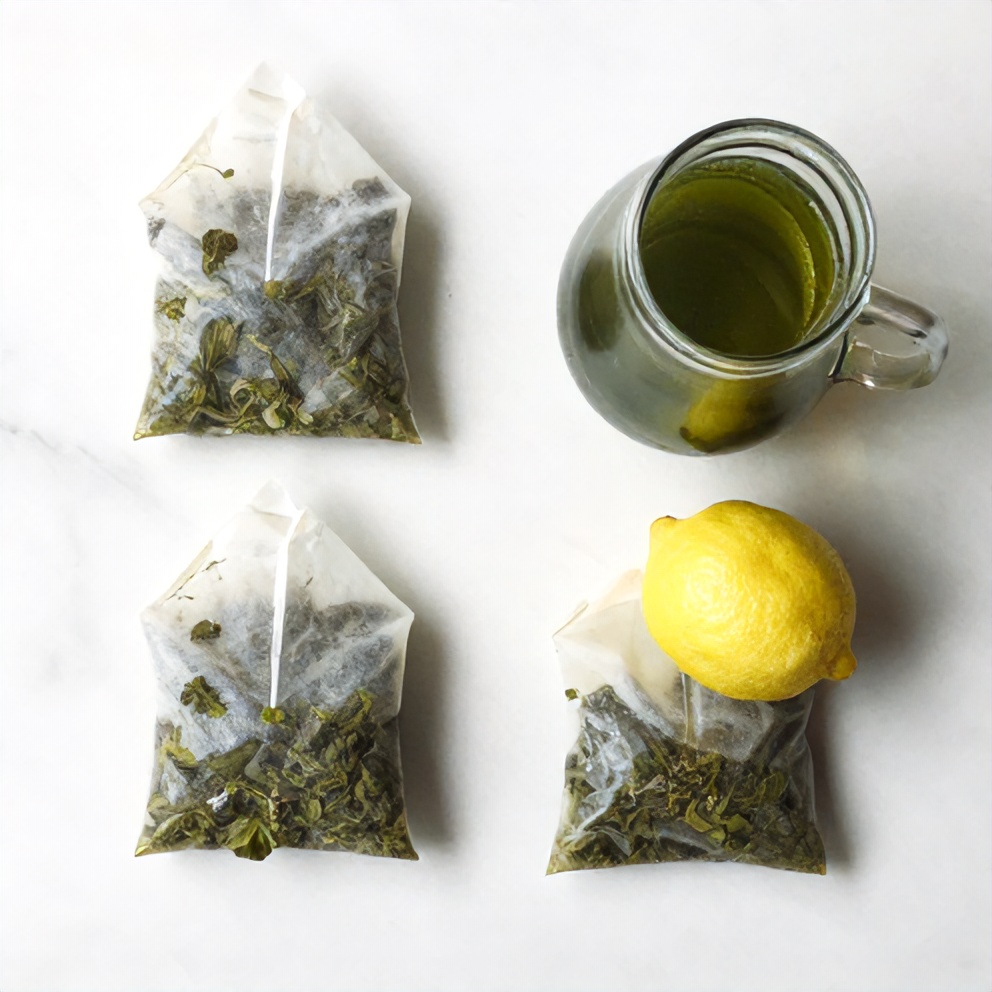 Ingredients for iced green tea