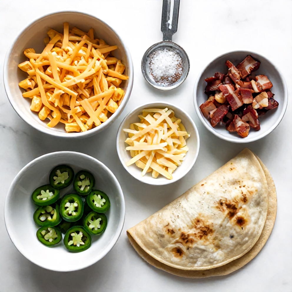 Mac and Cheese Quesadilla Ingredients