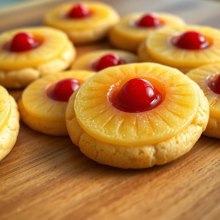 Pineapple Upside Down Sugar Cookies