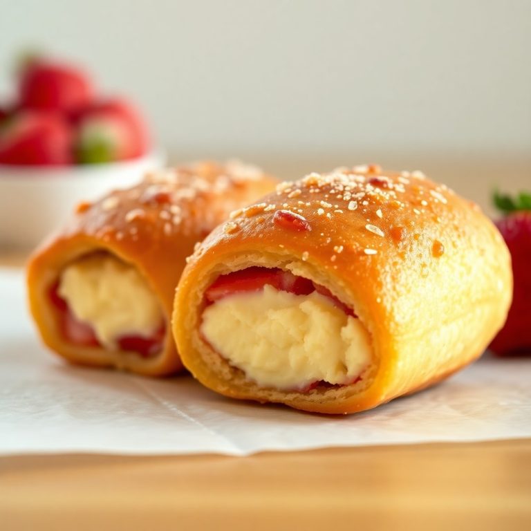 Strawberry Cheesecake Breakfast Rolls