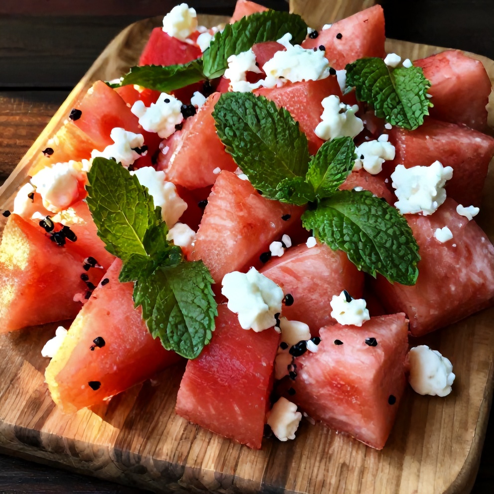 watermelon feta salad