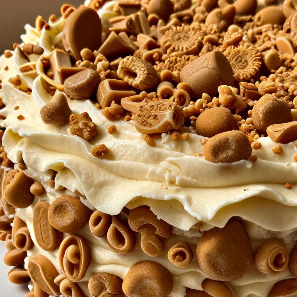 Sweet Toffee Crunch Holiday Cake