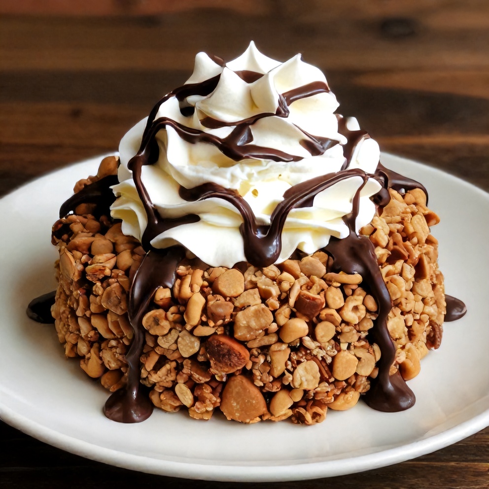 Sweet Toffee Crunch Holiday Cake sliced and served on a plate