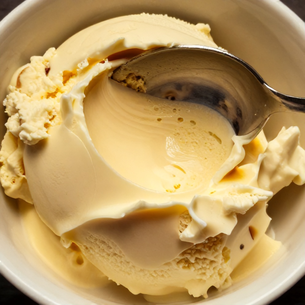 Tropical Banana Coconut Nice Cream in a bowl with a spoon